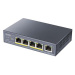 CUDY 5-Port Gigabit PoE+ Switch 60W