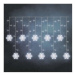 EMOS LED vánoční závěs Heter 135 x 50 cm studená bílá