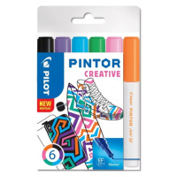 Akrylový popisovač Pilot Pintor, Extra Fine, sada 6 ks - Creative