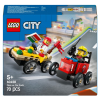 LEGO LEGO® City Závodní balíček: Rozvoz pizzy vs. hasičské auto 60458