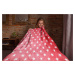 Top textil Mikroflanelová deka Hvězdy 150x200 cm červená