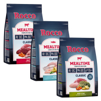 Rocco Mealtime granule, 3 x 1 kg - 15 % sleva - 3 x 1 kg (hovězí, bachor, ryba)