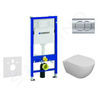 GEBERIT Duofix Set předstěnové instalace, klozetu Oudee a sedátka softclose, tlačítko Delta01, l