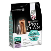 ProPlan Dog Adult Sm&Mini OptiDigest GrainFr krůt 2,5kg sleva