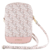 Taška Guess PU G Cube Wallet Phone Bag Zipper, růžová