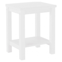 Tempo Kondela Noční stolek FOSIL, masív/bílá + kupón KONDELA10 na okamžitou slevu 3% (kupón upla