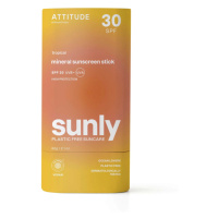 ATTITUDE Ochranná minerální tyčinka na tělo s vůní Tropical SPF30 60g