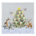 Papírové ubrousky Wrendale Designs, 24 x 24 cm – vánoční stromek Aladine