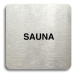 Accept Piktogram "sauna" (80 × 80 mm) (stříbrná tabulka - černý tisk bez rámečku)