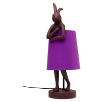 KARE Design Stolní lampa Animal Rabbit - červená/fialová, 50cm