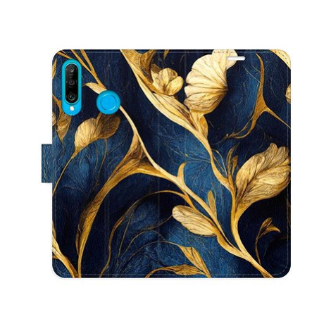 iSaprio flip pouzdro GoldBlue pro Huawei P30 Lite