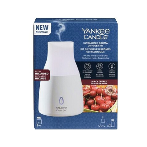 YANKEE CANDLE Ultrasonic Aroma difuzér + náplň Black Cherry 10 ml