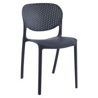 Plastová židle FEDRA stohovatelná Černá,Plastová židle FEDRA stohovatelná Černá