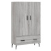 vidaXL Skříň highboard šedá sonoma 69,5 x 31 x 115 cm kompozitní dřevo