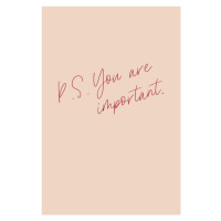 Ilustrace P.S. You are important, uplusmestudio, 26.7 × 40 cm