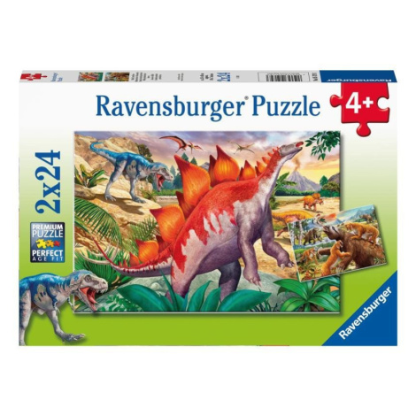 Ravensburger Puzzle - Svět dinosaurů 2x24 dílků