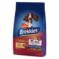 Brekkies Delicious s hovězím - výhodné balení: 2 x 7,25 kg