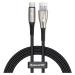 Kabel Baseus Water Drop-shaped Cable USB to Type-C, LED, 66W, 6A, 1m (black)