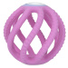 NUBY Kousátko kulička silikonová 3m + růžová