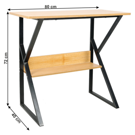 Pracovní stůl s policí TARCAL 140x60 cm,Pracovní stůl s policí TARCAL 140x60 cm Tempo Kondela