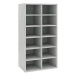 Botník betonově šedý 54 x 34 x 100,5 kompozitní dřevo, 800400