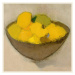 Obrazová reprodukce Lemons (Still Life in Yellow / Square) - Helene Schjerfbeck, (40 x 40 cm)