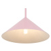 Designová závěsná lampa růžová - Triangolo