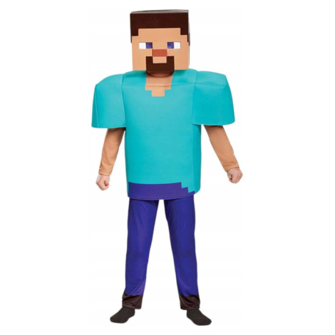 bHome Dětský kostým Minecraft Steve 116-122 M