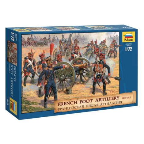 Wargames (AOB) figurky 8028 - French Foot Artillery 1812-1814 (1:72) Zvezda