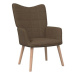 Relaxační židle hnědá textil, 327922
