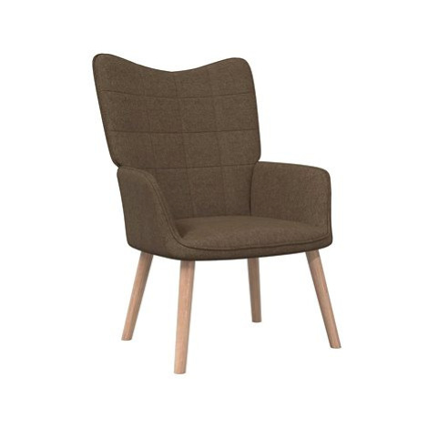 Relaxační židle hnědá textil, 327922 SHUMEE