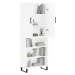 vidaXL Skříň highboard bílá 69,5 x 34 x 180 cm kompozitní dřevo