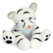 Plyšový sněžný tygr White Baby Tiger Histoire d’ Ours bílý 35 cm od 0 měsíců