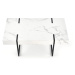 Konferenční stolek BLANCA – dýhovaná MDF, bílý mramor/černá