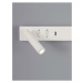 NOVA LUCE nástěnné svítidlo VIDA bílý kov nastavitelné - vypínač na těle USB nabíjení LED Cree 2