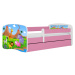 Kocot kids Dětská postel Babydreams safari růžová, varianta