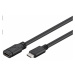 PremiumCord Prodlužovací kabel USB 3.2 generation 2, C/male - C/female, 1, 5m