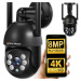 Ip kamera WiFi Smart venkovní otočná Alarm 8MPX detekce pohybu 4X Zoom
