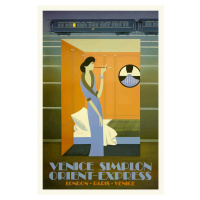 Obrazová reprodukce Vintage Travel Poster (Venice / Orient Express), (26.7 x 40 cm)