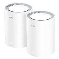 CUDY AX3000 Wi-Fi 6 Mesh 2,5Gb Solution, bílý (2-pack)