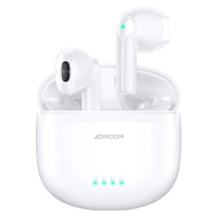 Joyroom TWS bezdrátová sluchátka ENC vodotěsná IPX4 Bluetooth 5.3 bílá (JR-TL11)