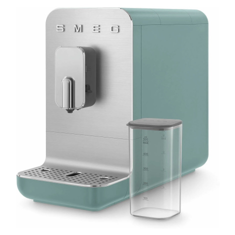 SMEG Automatický kávovar BCC13 na cappucino 19 barů s dávkovačem mléka, 1,4l, smaradově zelená -