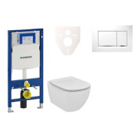 Cenově zvýhodněný závěsný WC set Geberit do lehkých stěn / předstěnová montáž+ WC Ideal Standard