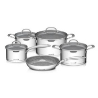 Sada nádobí G21 Gourmet Miracle s cedníkem, 9 dílů, nerez/greblon