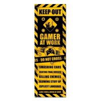 Gaming Caution: Gamer At Work - plakát
