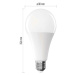 EMOS LED žárovka Classic A80 / E27 / 20 W (150 W) / 2452 lm / neutrální bílá ZQ5E83