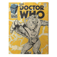 Obraz na plátně Doctor Who - Cyberman Comic, (60 x 80 cm)