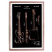 Zarámovaný plakát Really Nice Things Fender Guitar, 65 x 45 cm