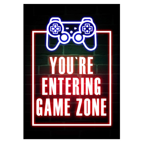 Ilustrace You`re Entering Game Zone, (30 x 40 cm)