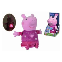 Peppa Pig 2v1 plyšový usínáček, hrající + světlo, růžový, 25 cm